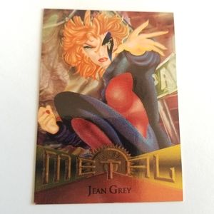 Vintage Marvel Metal trading card from 1995 Jean Grey card #6